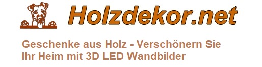 Geschenke aus Holz - Verschönern Sie Ihr Heim mit 3D LED Wandbilder Tiermotive 3D-Wandbild aus Holz mit LED